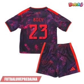 Lacne Dětský Futbalové dres Bayern Munich Sacha Boey #23 2026-27 Krátky Rukáv - Tretina (+ trenírky)
